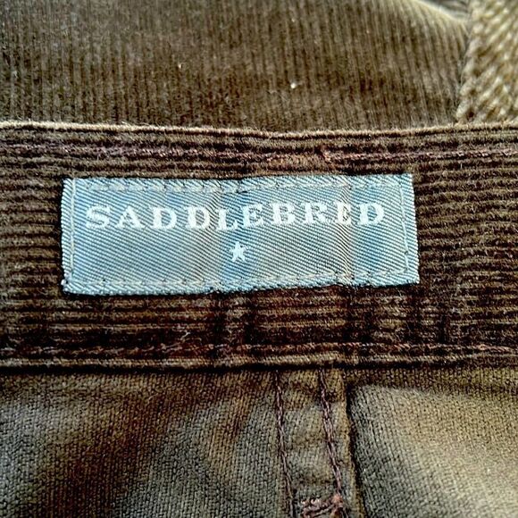 Saddlebred Chocolate Brown Corduroys 36x30 - Picture 2 of 5